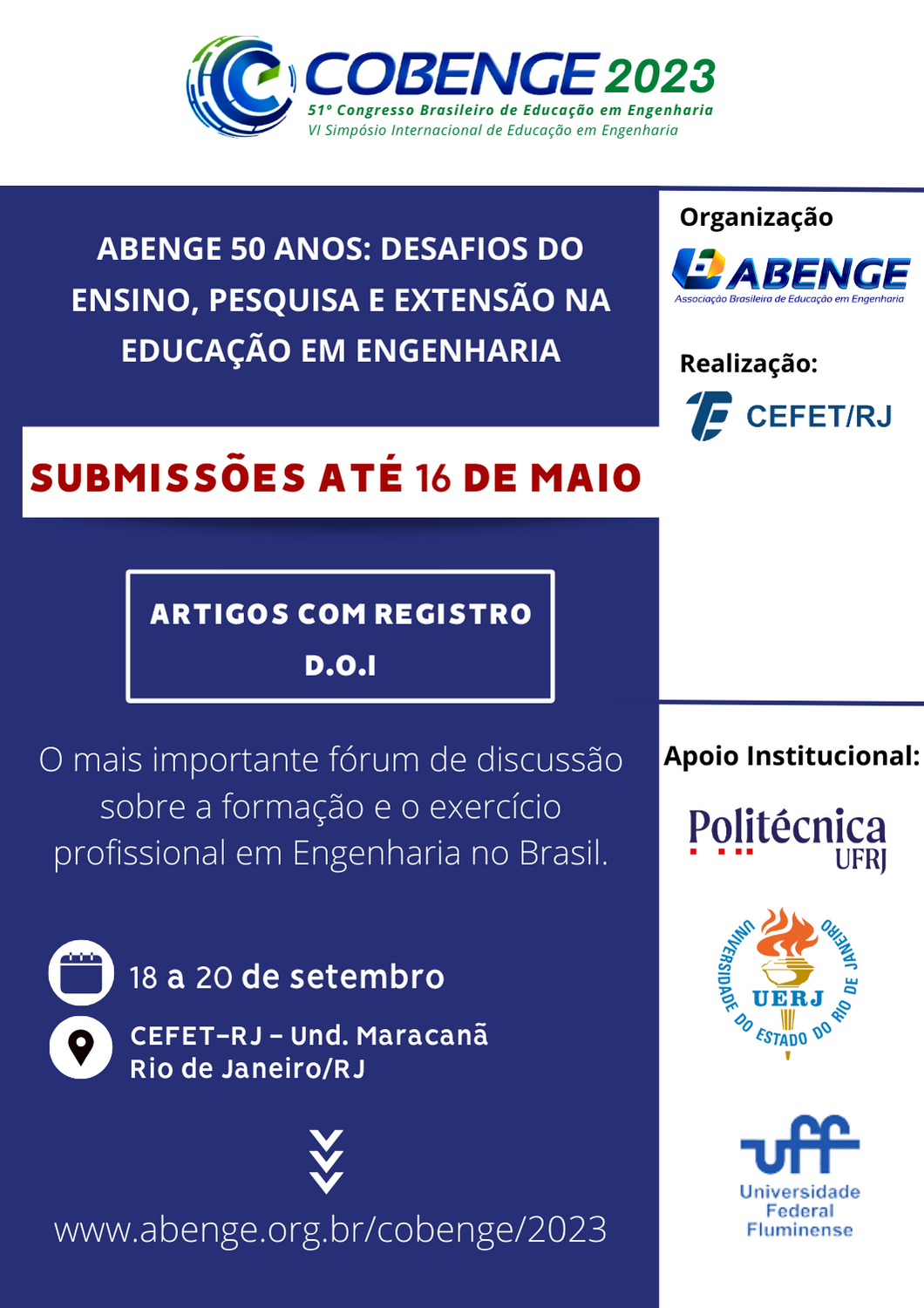 51º Congresso Brasileiro de Educação em Engenharia (COBENGE 2023)
